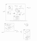 Air Cleaner Exhaust System Carburetor Fuel Supply Diagram and Parts List for 09S502-0707-E1  Briggs and Stratton Engine